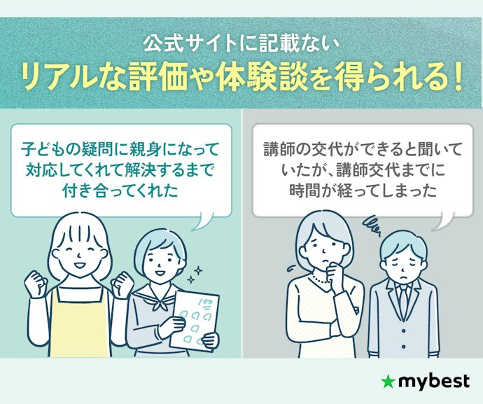 口コミを確認して体験授業に行くサービスを最終確認しよう