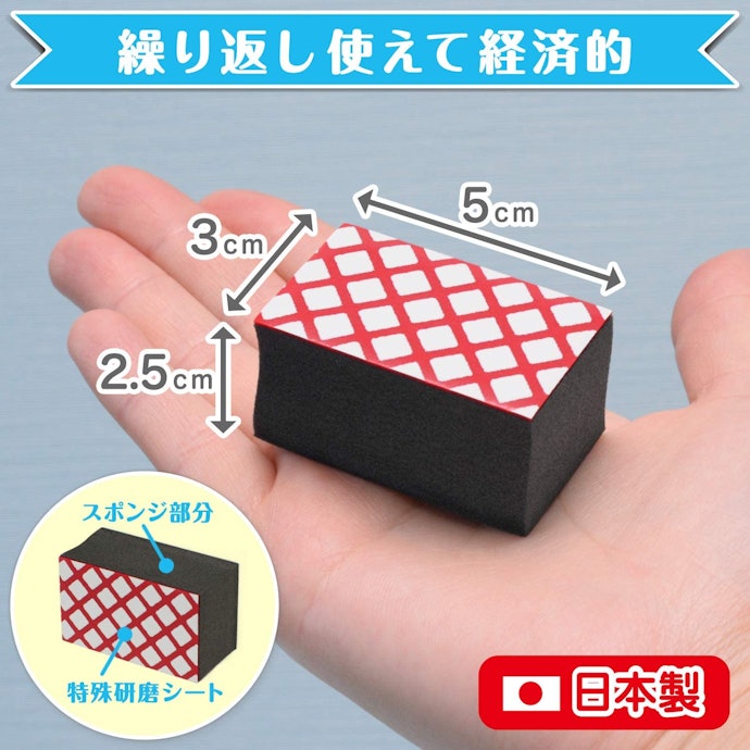 自分の手や、磨きたい場所に合ったサイズをチョイスしよう