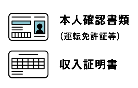 審査に必要な提出書類は?収入証明書は必要?