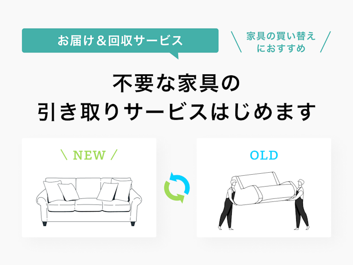 前に使っていた家具は引き取ってもらえる?