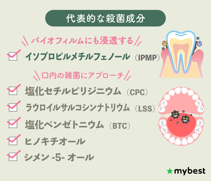 まずは殺菌成分が入っているか確認しよう