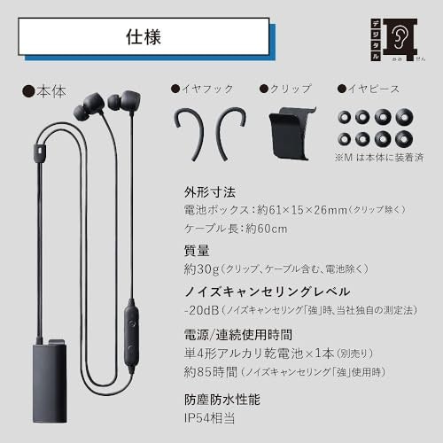 イヤーピースのサイズを選べる製品がおすすめ