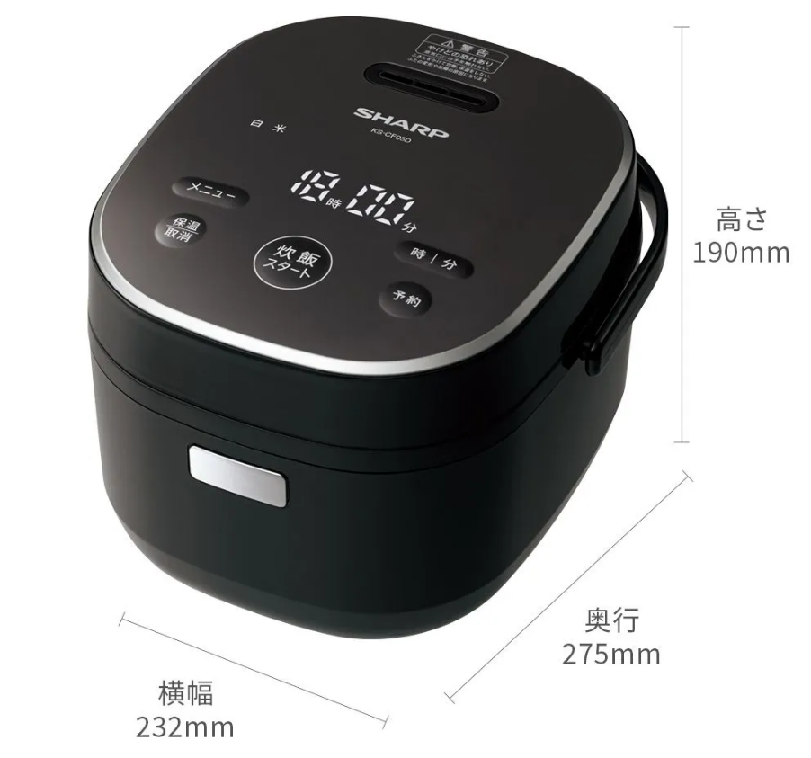 シャープ ジャー炊飯器 KS-CF05Bの口コミ・評判は？実際に使って