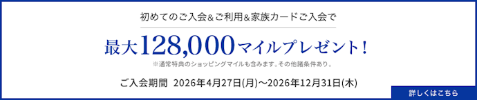 MileagePlusセゾンプラチナカードは新規入会&利用で最大128,000マイルがもらえる