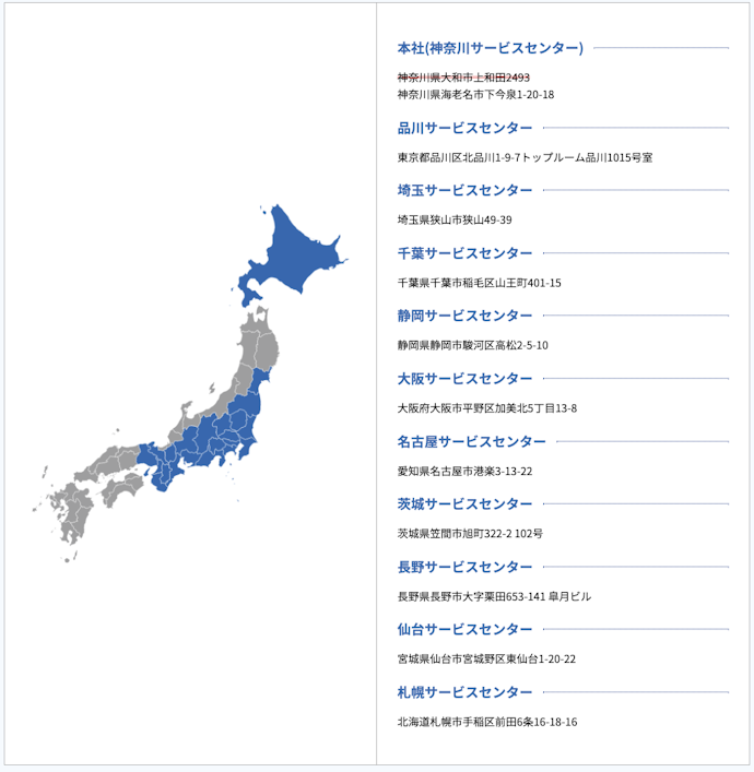 まず住んでいる地域に対応している業者を選ぼう