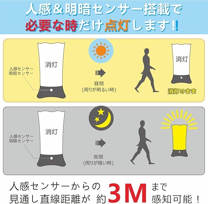 電池を節約したいなら明暗センサーの有無を確認しよう