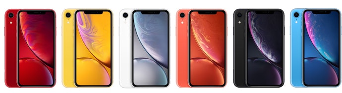 iPhone XR:ディスプレイが前作よりやや大きな6.1インチに