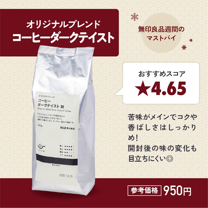 【07/コーヒー粉2位】オリジナルブレンド コーヒー ダークテイスト