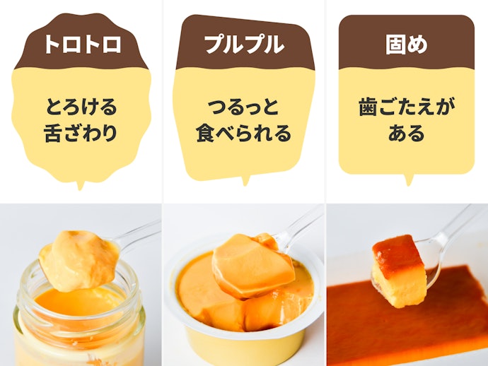 トロトロ?固め?好みの口当たりを選ぼう