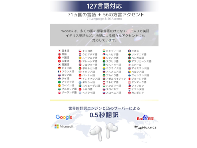 幅広い国を訪れるなら対応言語数が多いものを。オフラインで使えるかも確認