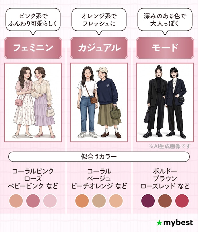 なりたい雰囲気やその日のファッションによってリップを選ぶのも◎