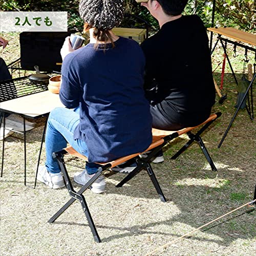 2個セット 極上空間チェア アイアン素材 軽量 アウトドアチェア　折りたたみ 椅子 キャンプ 簡単組立 1人用　ローチェア 防水 木製 座面30cm 2個セット 極上空間チェア アイアン素材 軽量 アウトドアチェア