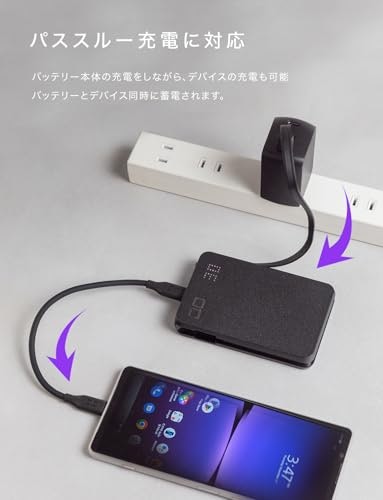 パススルー充電・残量表示など、プラスαの機能も用途に合わせ選ぼう