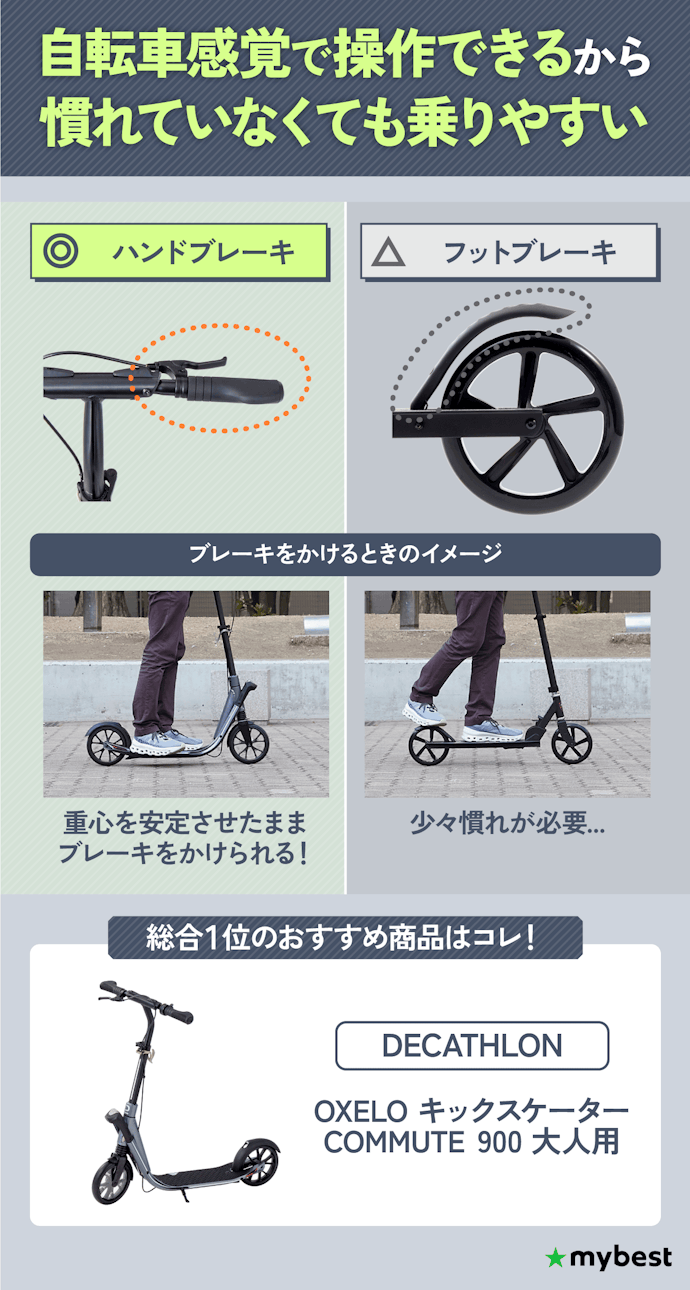 はじめて買うなら、ハンドブレーキ付きのものを選んで