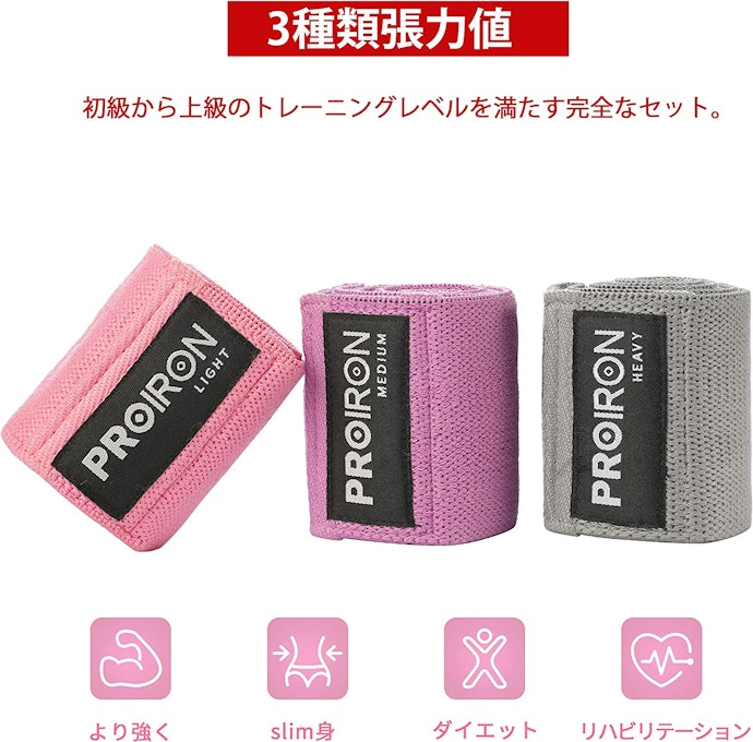 部位ごとに使い分けできる、強度別のセットがおすすめ
