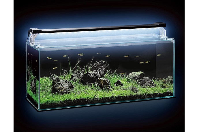 アクアリウムライト LEDライト　クリアーレンズ仕様　165W出力　120W　調光機能付き　3W×LEDチップ55個　サンゴ水槽 全国送料無料 アクアリウムライト LEDライト 2台セット クリアーレンズ