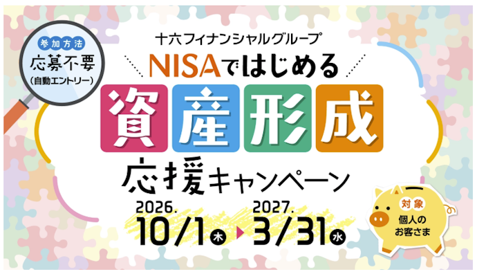 十六銀行でNISA口座を開設・取引をすると2,000円がもらえる!
