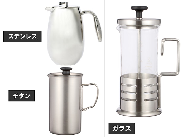 素材ごとの特徴を把握!アウトドアに持っていくならステンレス製を