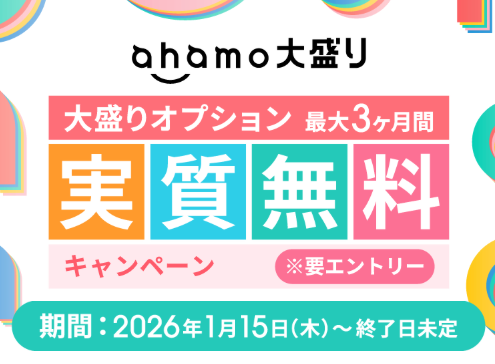 ahamo大盛りオプションの利用でdポイントが最大5,940円分もらえる