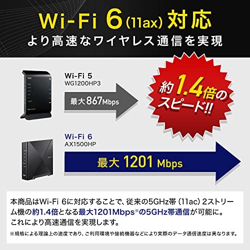 今買うならWi-Fi 6・6E対応のWi-Fiルーターがおすすめ