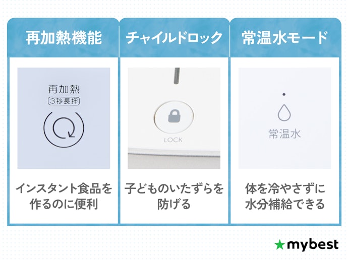 使用したいシーンにあわせた機能があるかも確認しよう
