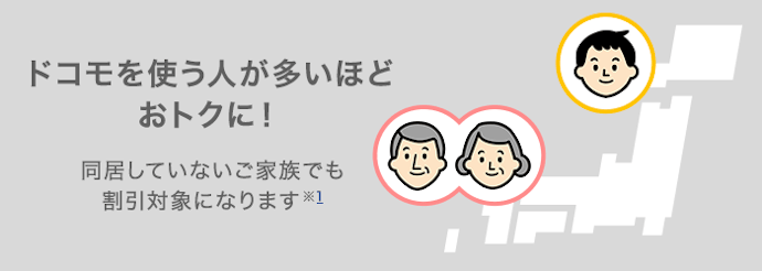 みんなドコモ割で月額料金が回線ごとに最大1,100円割引