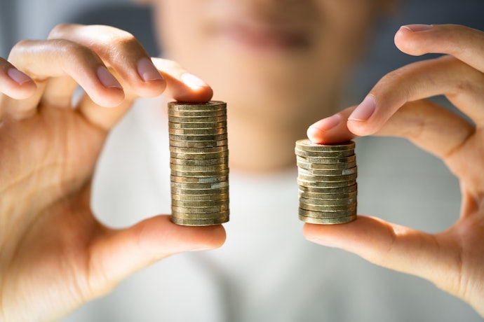 老齢年金で受け取れる金額が会社員・公務員よりも少額