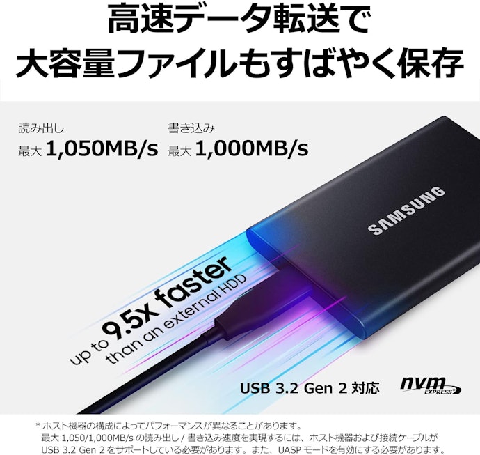 作業効率を重視する人は転送速度をチェックしよう