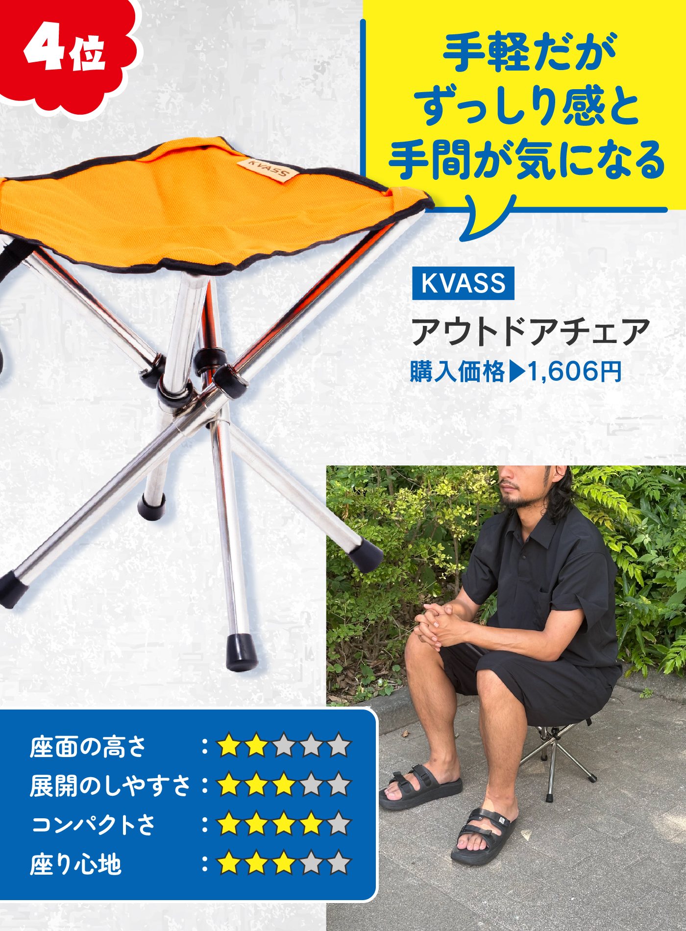 駆け込み大阪万博に！】 Amazonの格安「行列用チェア」をくらべてみた