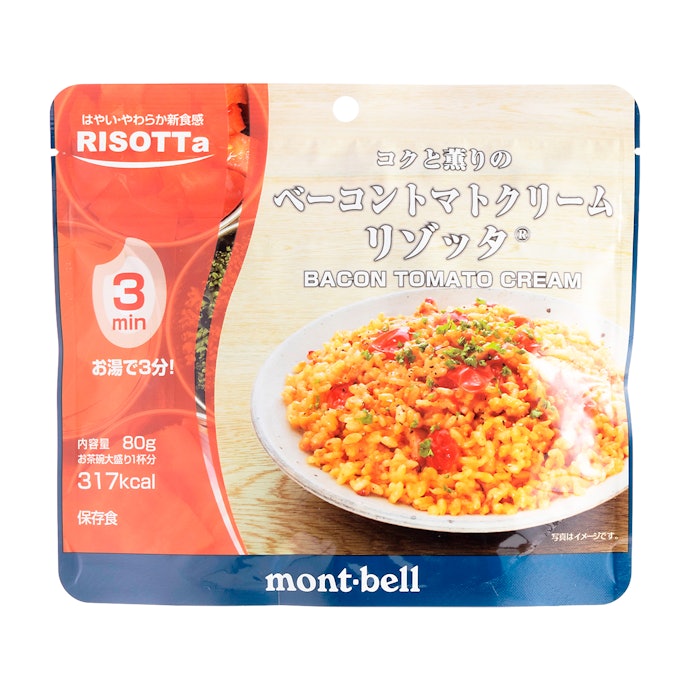 【1位】モンベル「mont-bell ベーコントマトクリーム リゾッタ」(475円)