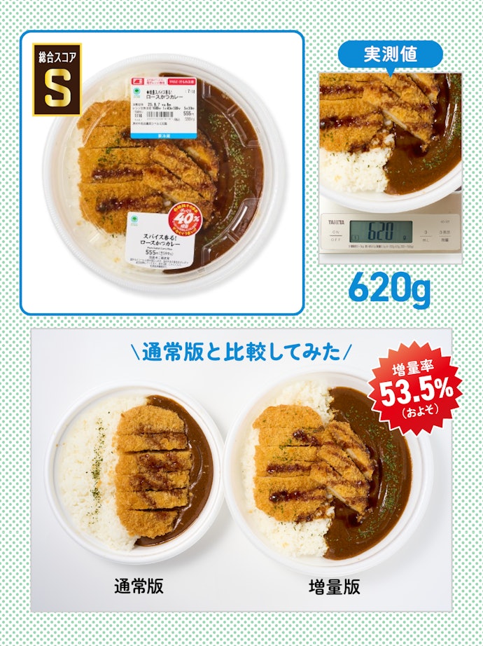 【1位】増量 スパイス香る!ロースかつカレー(参考価格:599円)