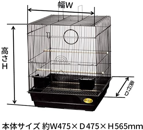 羽を広げてもぶつからないサイズを選ぶ