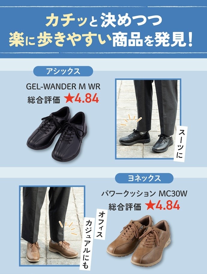 仕事で使うなら、ビジネスシューズタイプをチェック