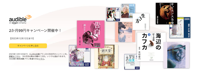 本好きな人は、電子書籍Kindleやaudibleもチェック