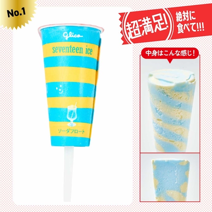 【1位(同率)】「ソーダフロート」(200円)
