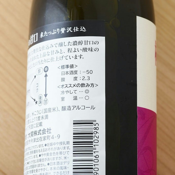 甘口好きなら「日本酒度」がマイナスのものがおすすめ