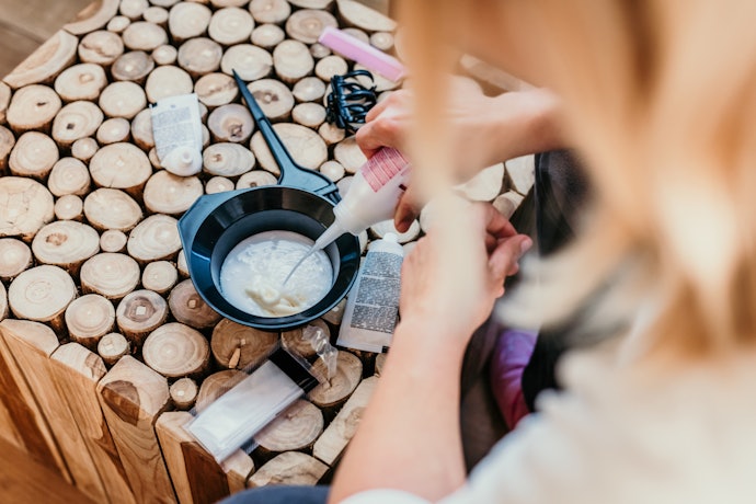 髪の長さや量に合わせて内容量を確認