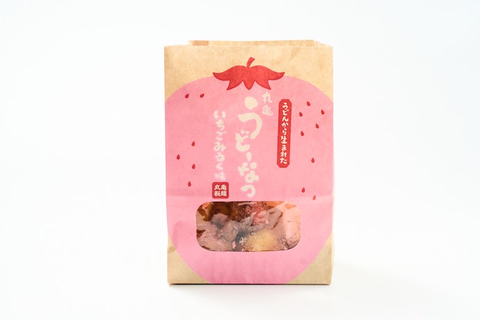 【1位】ディップが豪華!「うどーなつ いちごみるく味」(350円)