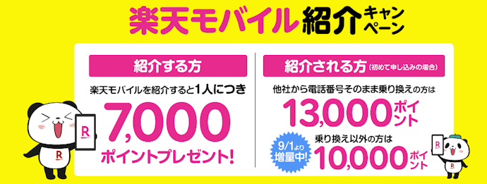 通常の紹介キャンペーン|最大13,000ポイント