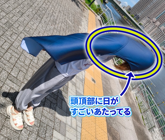 ザムストの冷感ポンチョは思ったよりも乾くの早いかも...?