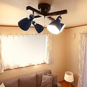 明るさや部屋の雰囲気を考慮してシーリングスポットライトの灯数を選ぼう