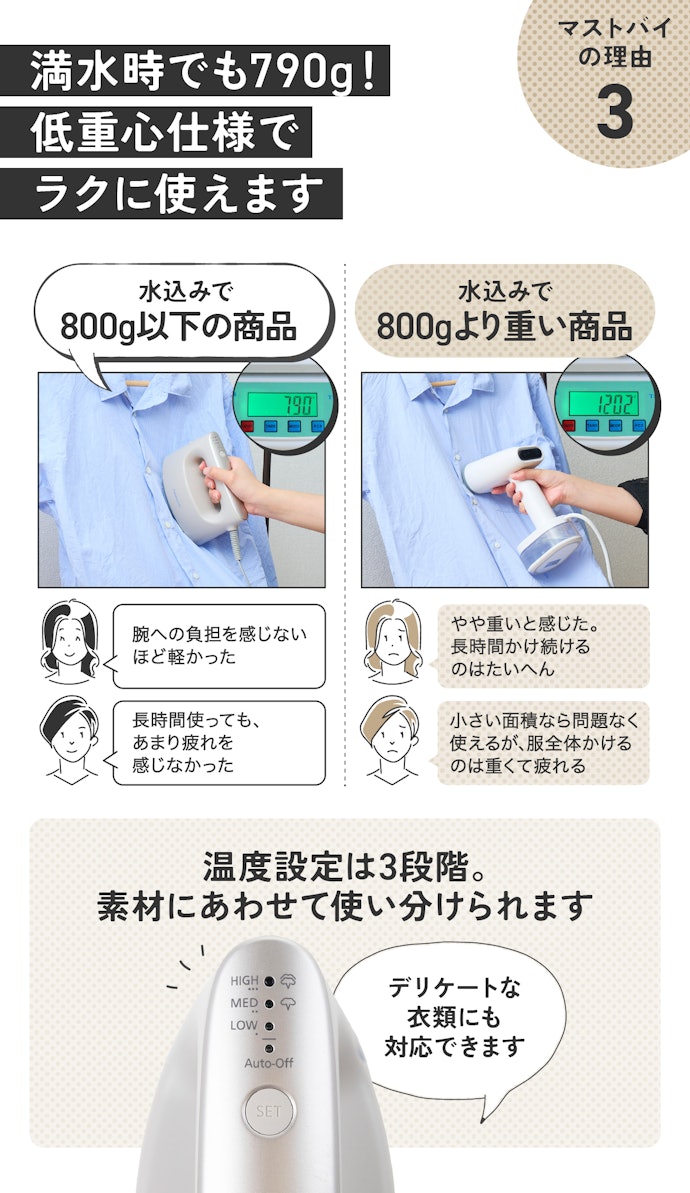 理由③:疲れない!持ちやすい!ユーザーへの優しさも隙なしです