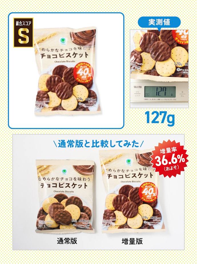 【番外編:1位】なめらかなチョコを味わうチョコビスケット(参考価格:150円)