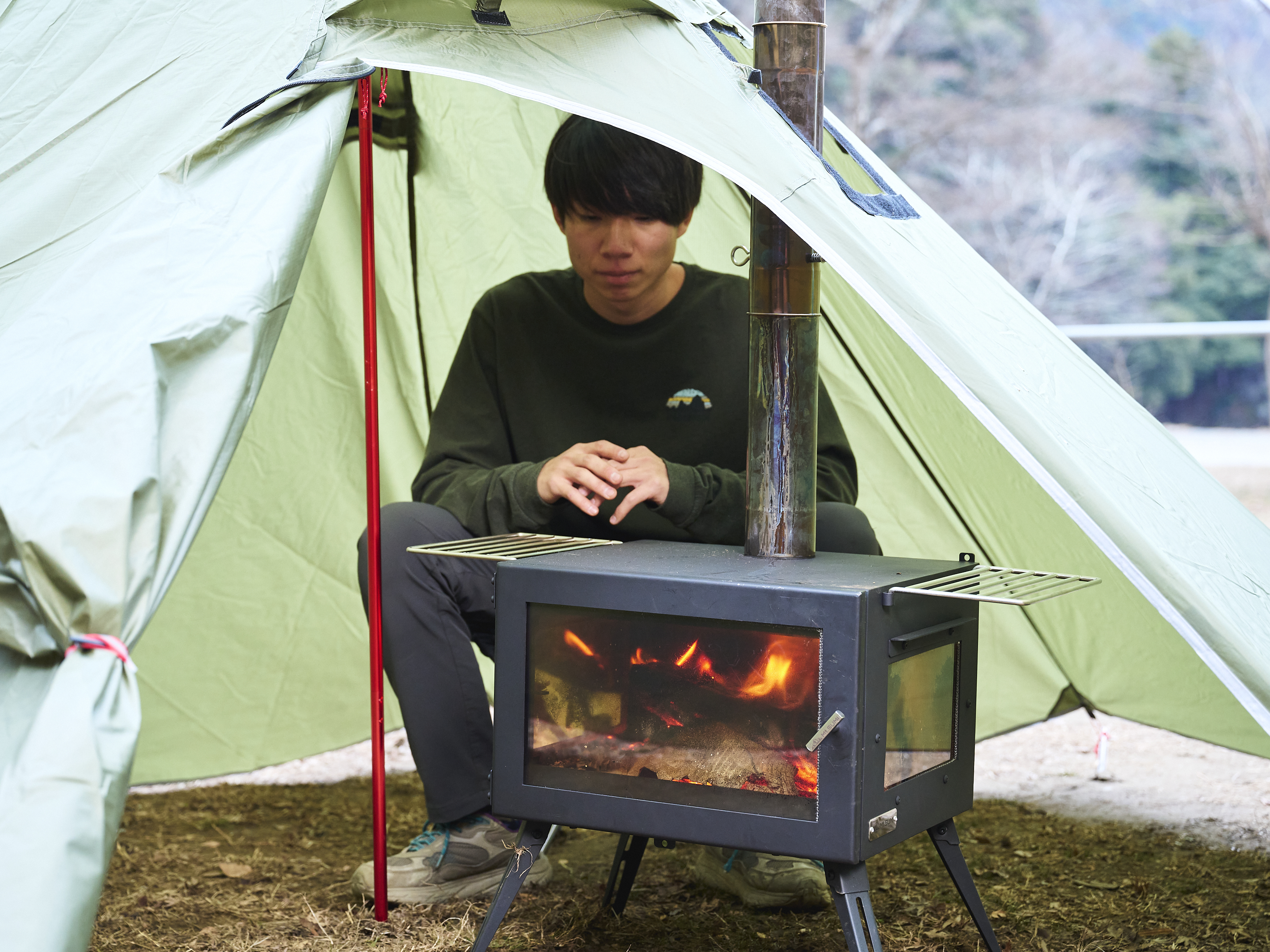 薪ストーブ キャンプ マウントスミ アウトドア薪ストーブ マイクロ 2