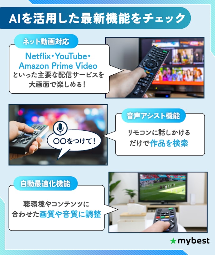 ネット動画を快適に楽しむなら最新機能をチェック