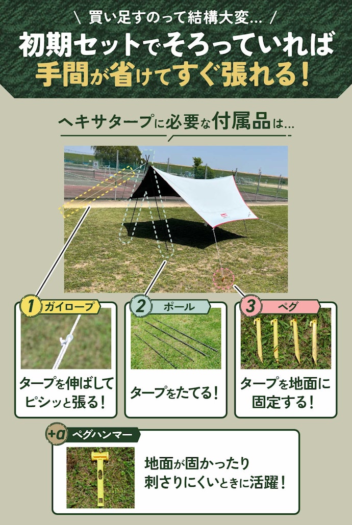 はじめてなら付属品がセットになっている商品を選ぼう