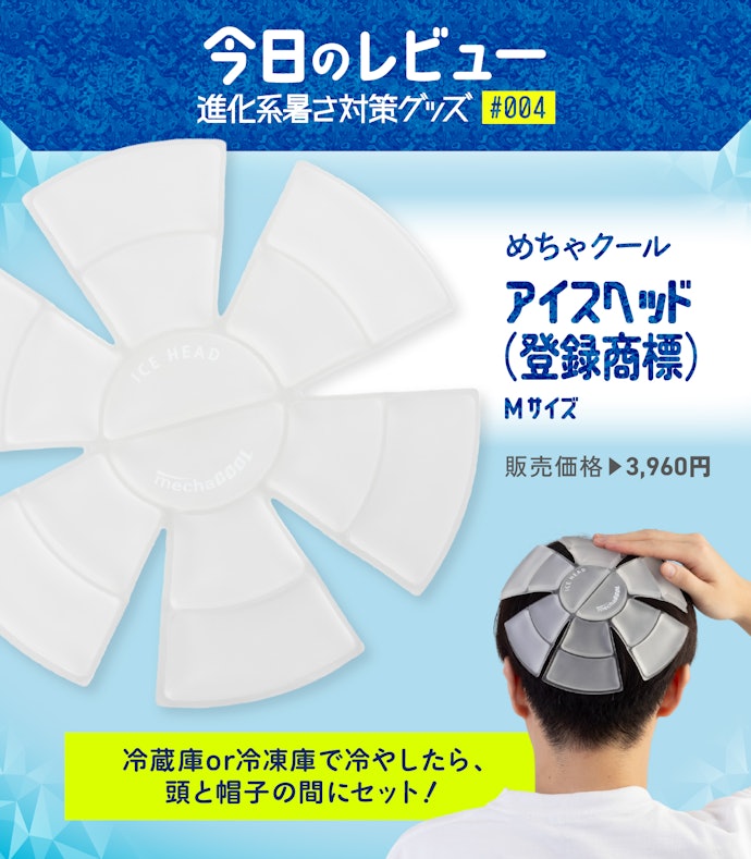 頭冷やす系PCMの元祖「めちゃクール アイスヘッド」はマジにひんやりするのか!?