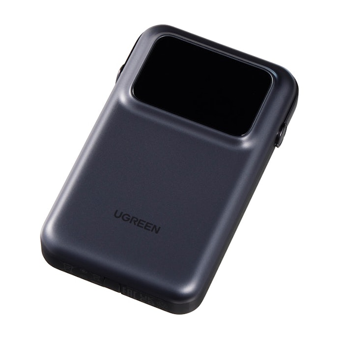 出張や旅行先へ持って行くなら、UGREENのUno 10000mAh ケーブル内蔵型モバイルバッテリー 35603もチェック