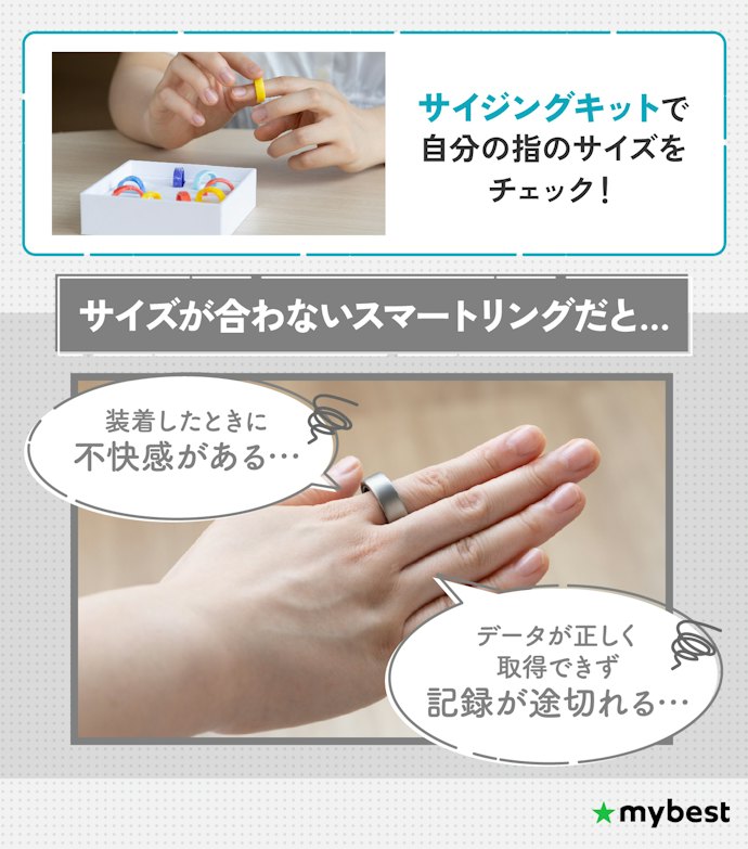 まずはサイズを確認!サイズはサイジングキットで測ってから選ぼう