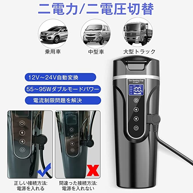 車に合わせて出力を選択しよう